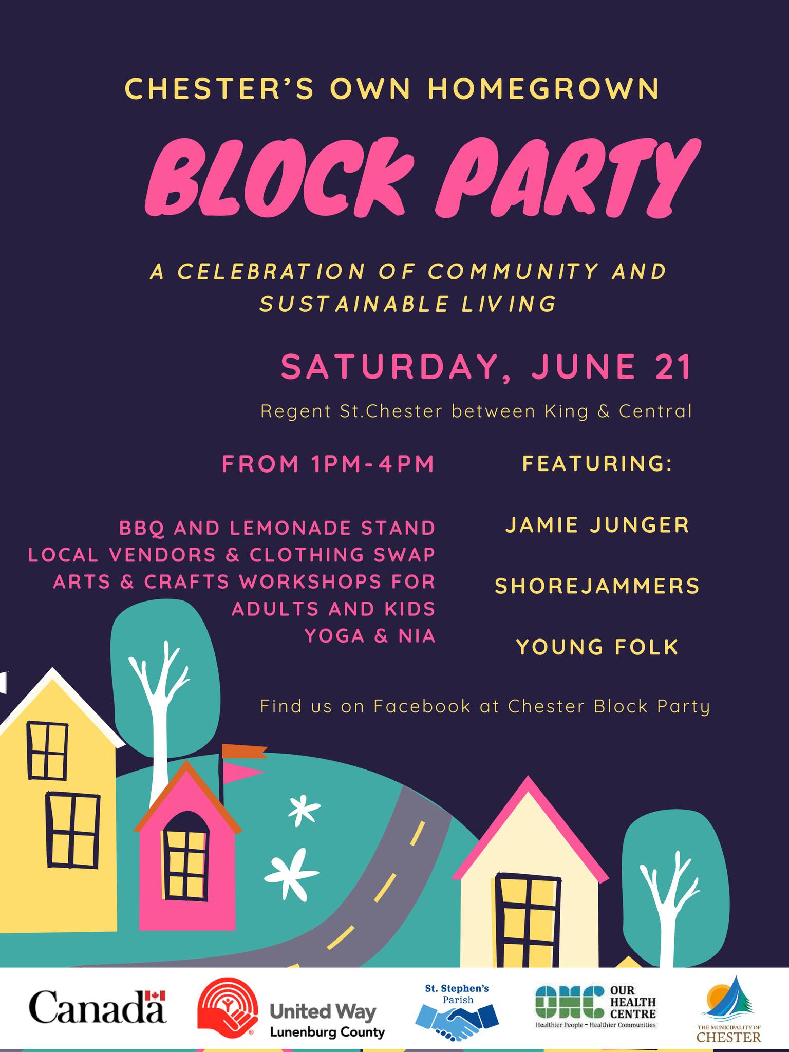 Poster for Chester Block Party