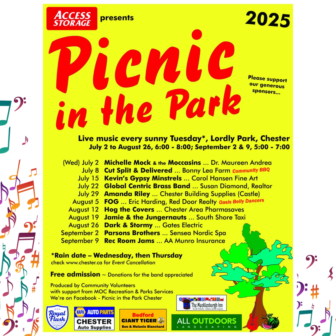 Poster of Picnic in the Park with sponsors