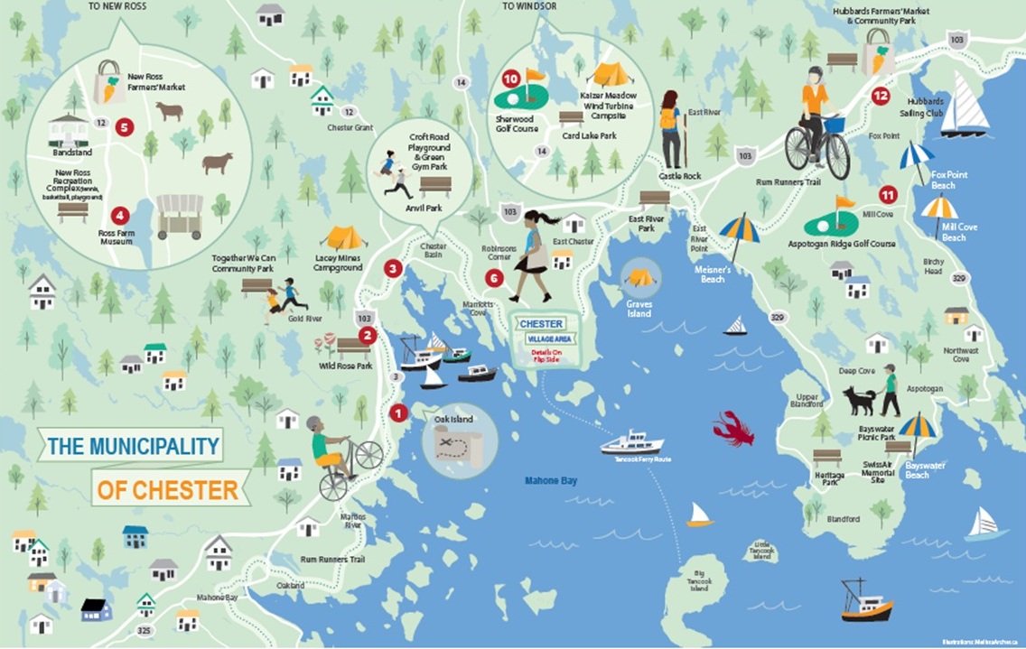 Photo of the inside of our Tourism Ambassador map