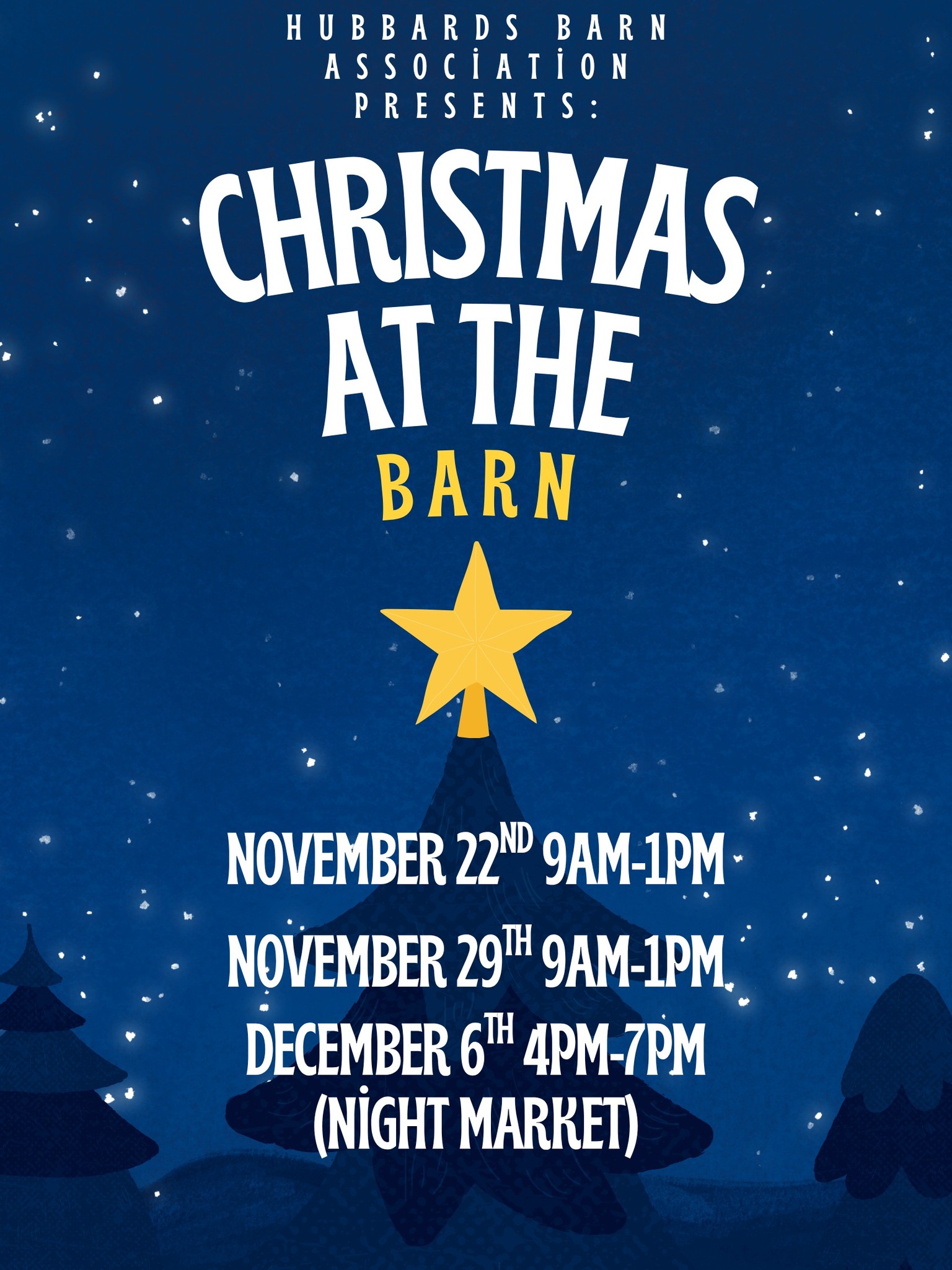 Christmas at the barn poster