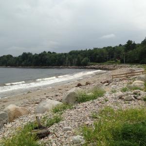 Photo of Mill Cove Beach on a cloudy day