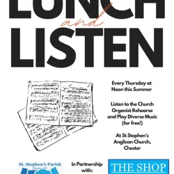 poster of lunch and listen
