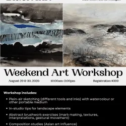 Poster of workshop with Lorna